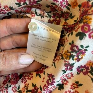 Sézane Floral Print shirt